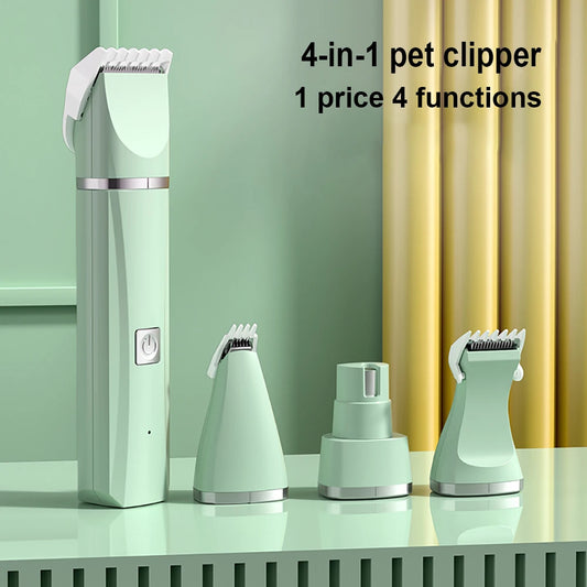 PawPack Grooming Set - 4-in-1 pet clipper kit with nail grinder