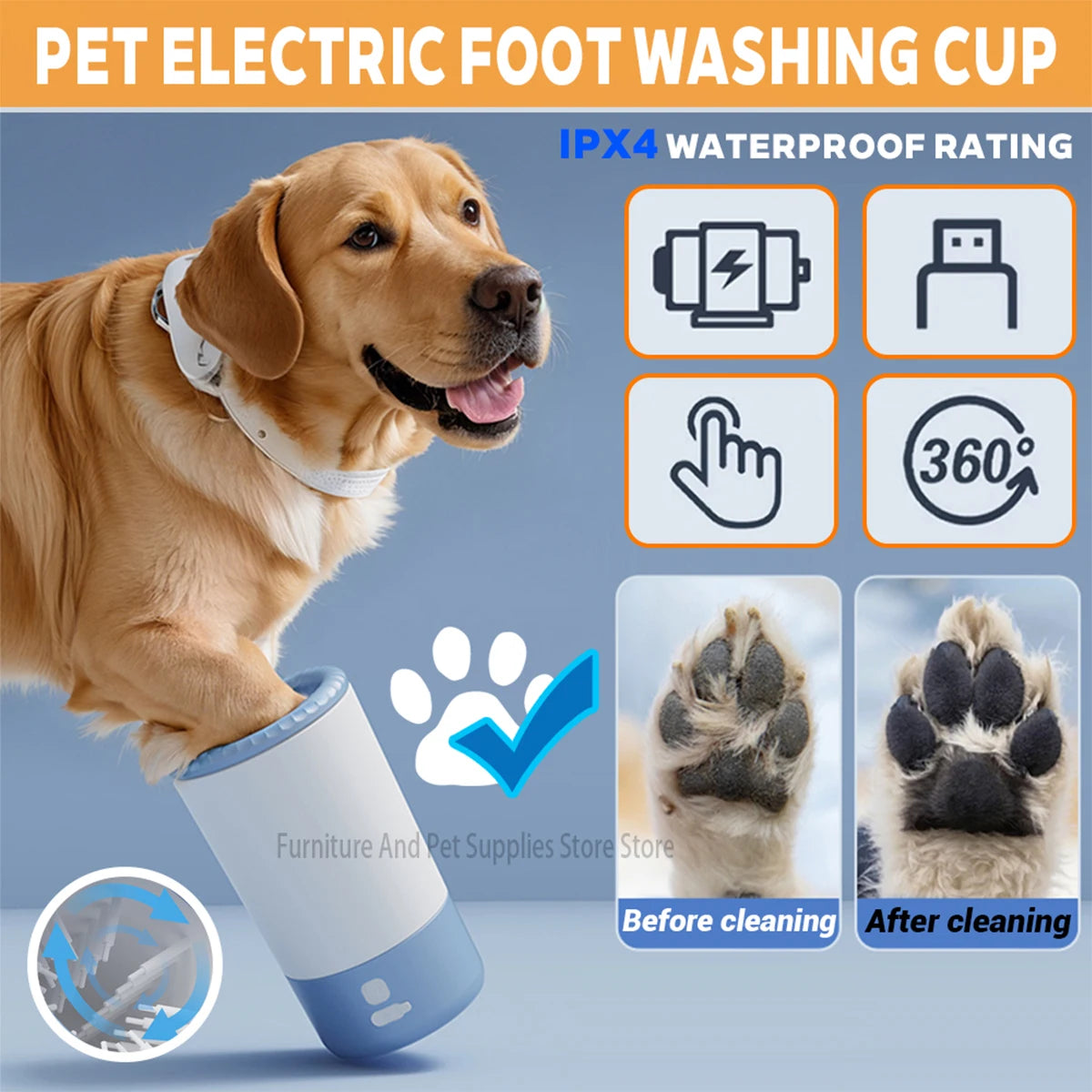 PawPack Electric Paw Cleaner