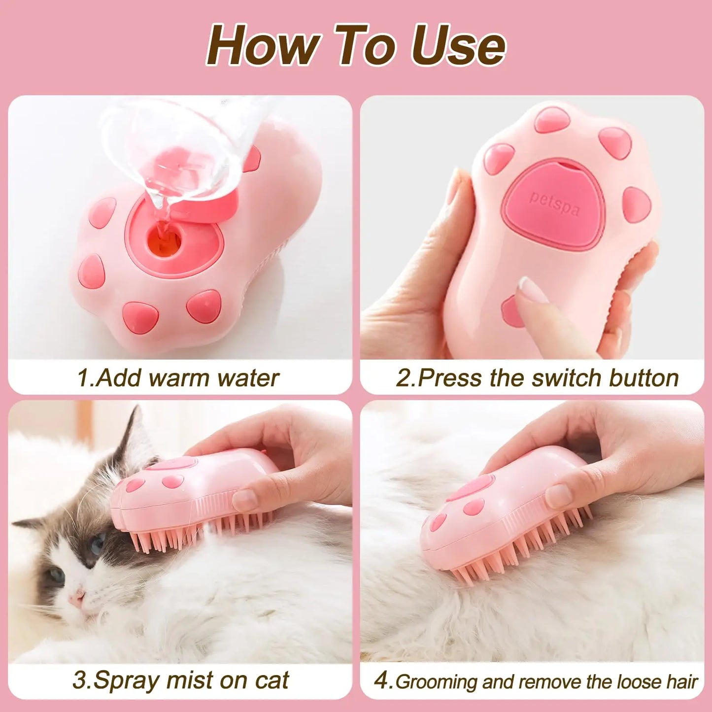 PawPack Steam Brush